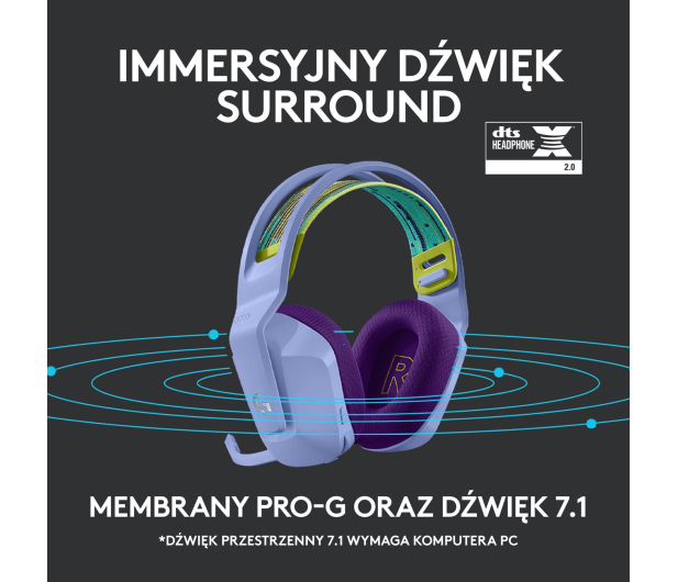 Logitech G733 Lightspeed lilac - 594941 - zdjęcie 15